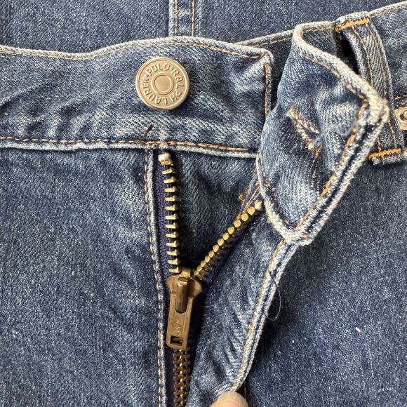 vintage Polo Ralph Lauren Skirt Womans 10 Jean Mini Blue Denim Union Made - Picture 8 of 10